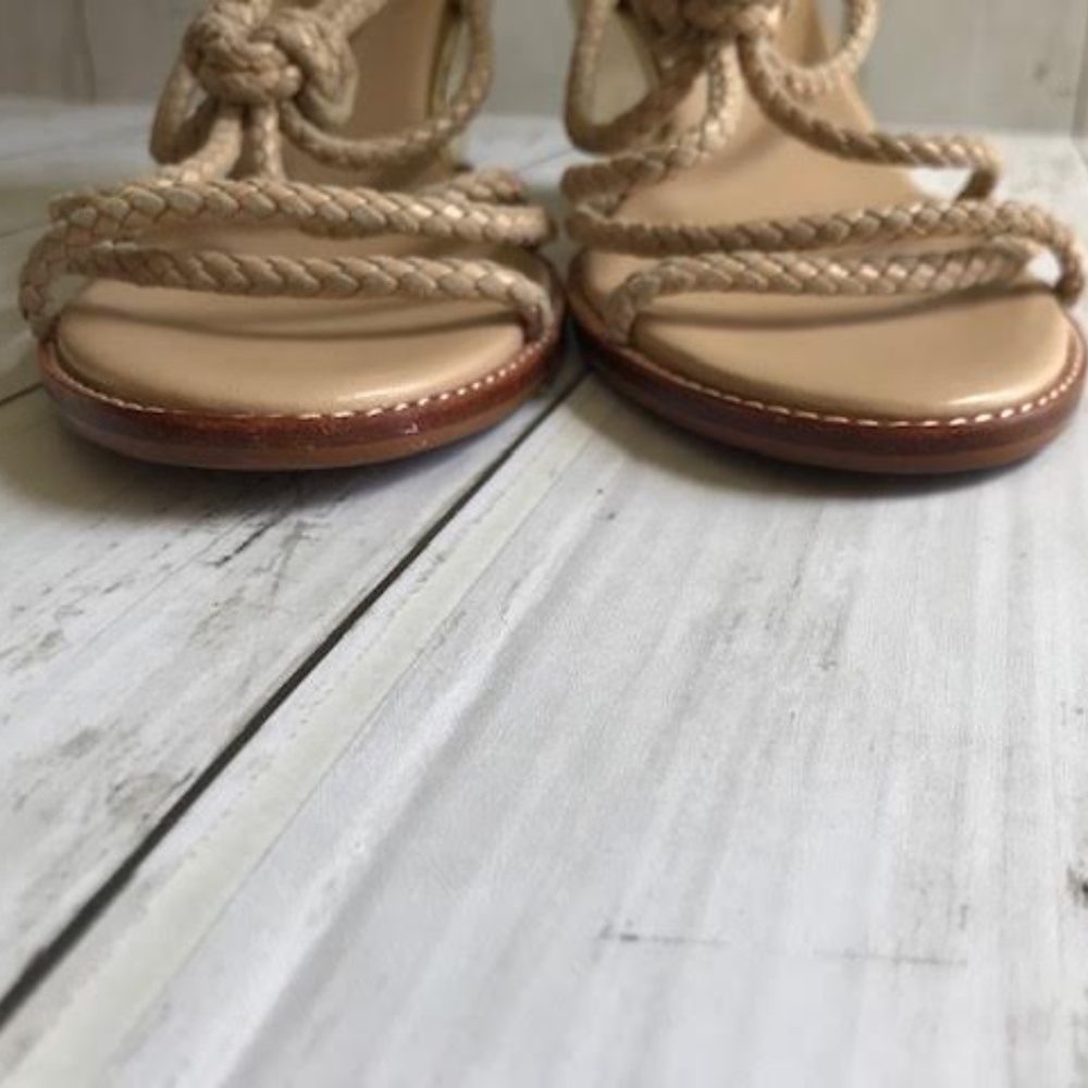 COLE HAAN GOLD ANKLE WEDGE SZ. 8B - Picture 10 of 11